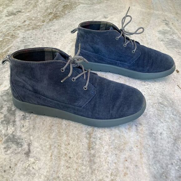 UGG Treadlite Canoe Blue Suede Neumel Chukka Sneaker Shoe, Size 5 - Picture 1 of 14